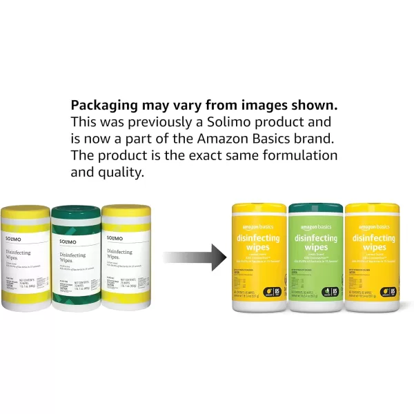 Amazon Basics Disinfecting Wipes Lemon amp Fresh Scent SanitizesCleansDisinfectsDeodorizes White 340 Count 4 Packs of 85 Previously Solimo85 Count Pack of 3 3 Pack2 Lemon 1 Fresh