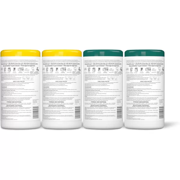 Amazon Basics Disinfecting Wipes Lemon amp Fresh Scent SanitizesCleansDisinfectsDeodorizes White 340 Count 4 Packs of 85 Previously Solimo85 Count Pack of 4 4Pack2 Lemon 2 Fresh