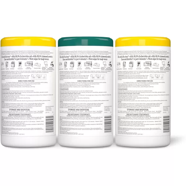 Amazon Basics Disinfecting Wipes Lemon amp Fresh Scent SanitizesCleansDisinfectsDeodorizes White 340 Count 4 Packs of 85 Previously Solimo85 Count Pack of 3 3 Pack2 Lemon 1 Fresh