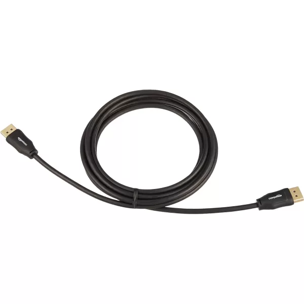 Amazon Basics DisplayPort to DisplayPort HD Display Cable  6 Feet 52 Count Black1Pack 10 Feet