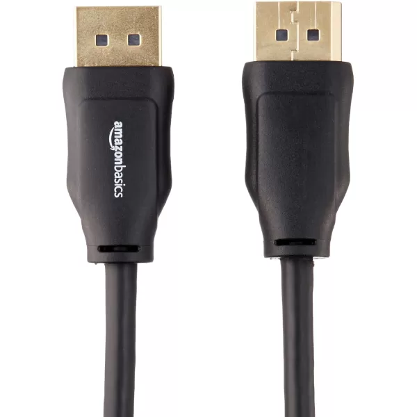 Amazon Basics DisplayPort to DisplayPort HD Display Cable  6 Feet 52 Count Black1Pack 10 Feet