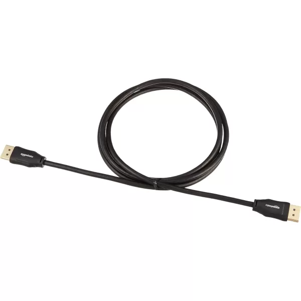 Amazon Basics DisplayPort to DisplayPort HD Display Cable  6 Feet 52 Count Black1Pack 6 Feet