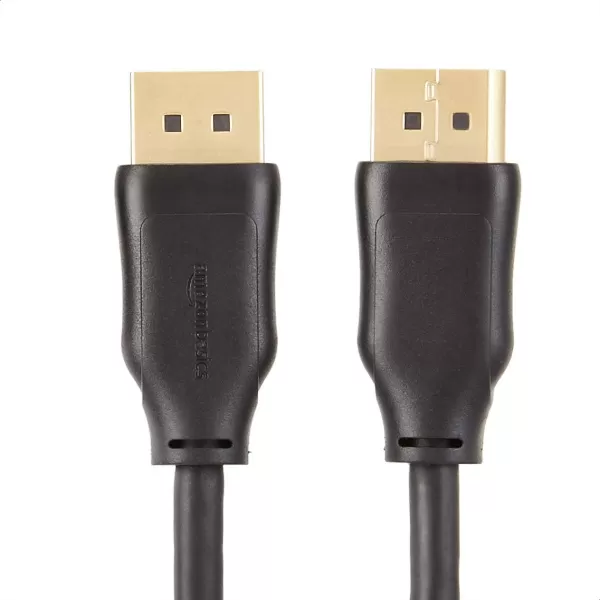 Amazon Basics DisplayPort to DisplayPort HD Display Cable  6 Feet 52 Count BlackCase of 52 6 Feet