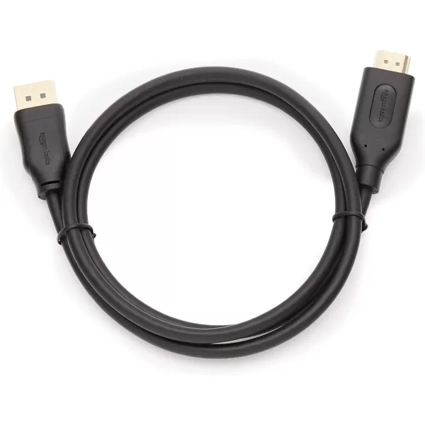 Amazon Basics DisplayPort to HDMI Display Cable UniDirectional 3 Foot1Pack 3 Feet