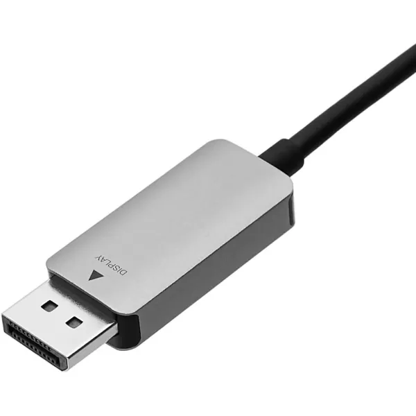 Amazon Basics DisplayPort to USBC Cable 4Kx2K60Hz Aluminum Housing 6 Feet Black3Foot