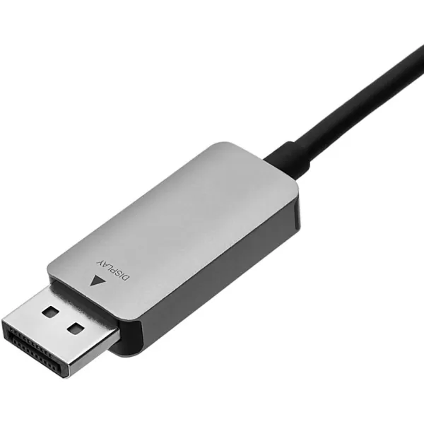 Amazon Basics DisplayPort to USBC Cable 4Kx2K60Hz Aluminum Housing 6 Feet Black6Foot