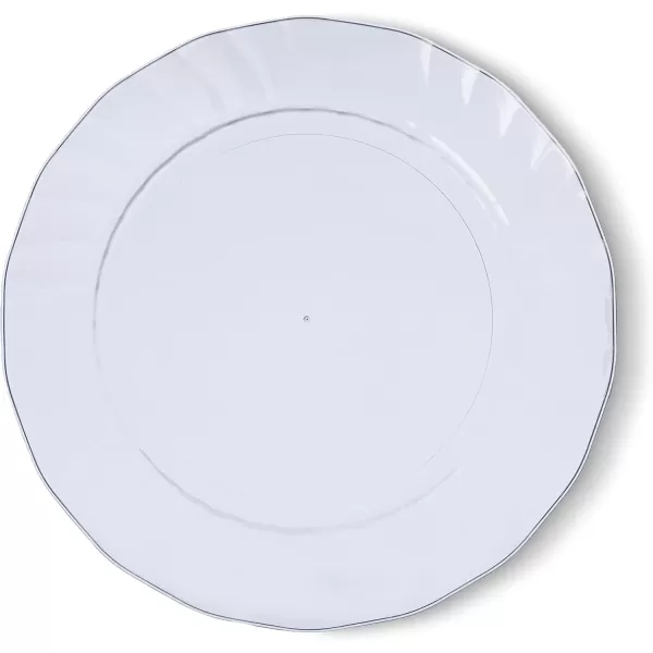 Amazon Basics Disposable Clear Plastic Plates 50Pack 10251025