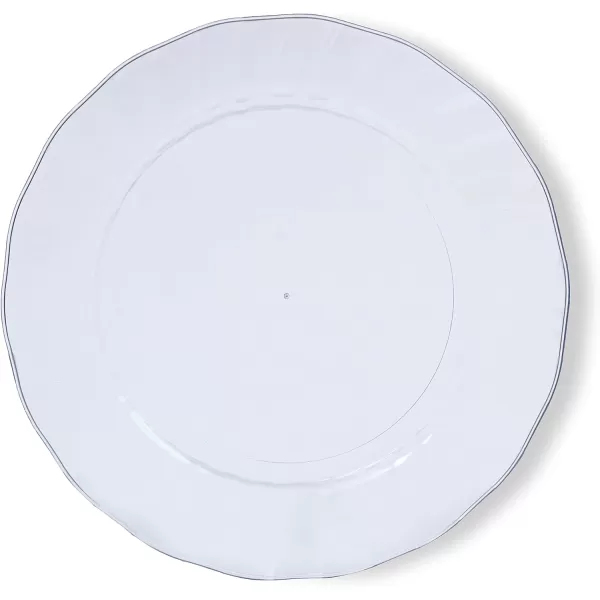 Amazon Basics Disposable Clear Plastic Plates 50Pack 10251025