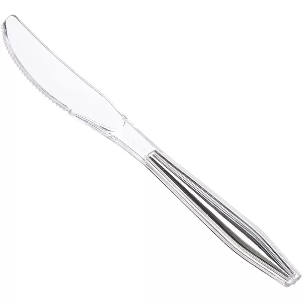 Amazon Basics Disposable Clear Plastic Utensil Cutlery 360Piece Set360Piece