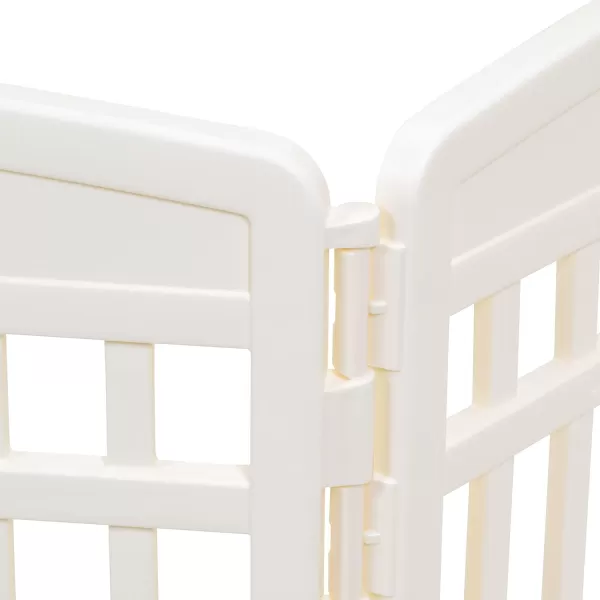 Amazon Basics Dog Playpen Pet Exercise Pen with Door 34Inches 8 Panel Beige6 Panel  24H Beige