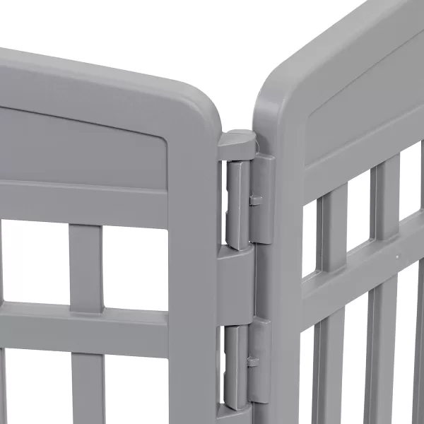 Amazon Basics Dog Playpen Pet Exercise Pen with Door 34Inches 8 Panel Beige6 Panel  24H Dark Gray