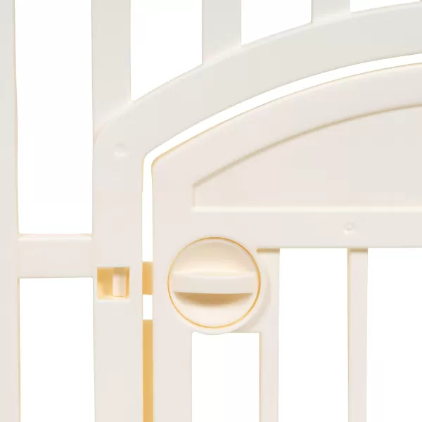 Amazon Basics Dog Playpen Pet Exercise Pen with Door 34Inches 8 Panel Beige8 Panel  34H Beige