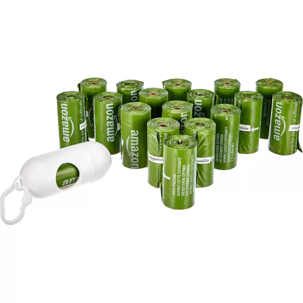 Amazon Basics Dog Poop Bags With Dispenser and Leash Clip Lavender Scented 810 Count 54 Pack of 15 13 Inch x 9 InchUnscented 270 Bags
