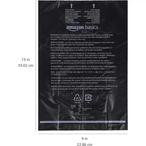 Amazon Basics Dog Poop Bags With Dispenser and Leash Clip Unscented Standard 600 Count 40 Pack of 15 Black 13 Inch x 9 Inch15 Count Pack of 20