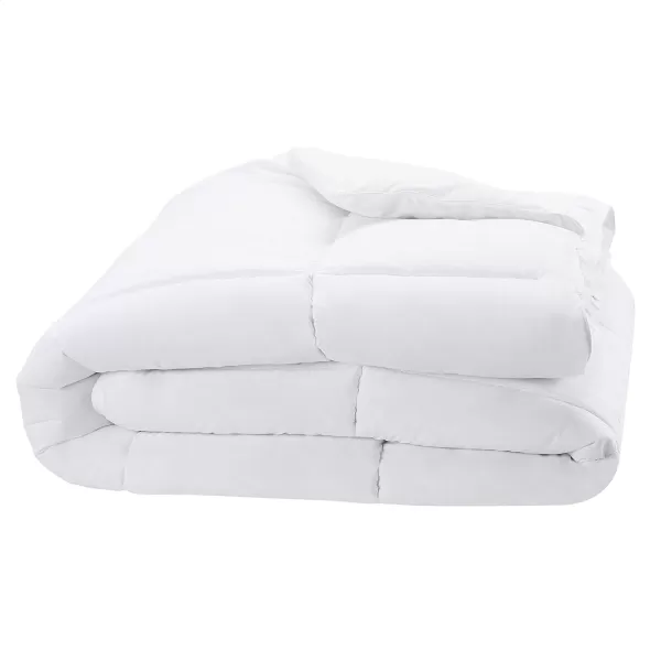 Amazon Basics Down Alternative Bedding Comforter Duvet Insert FullQueen White LightFullQueen Light