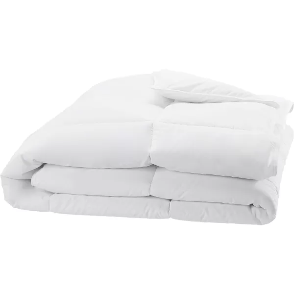 Amazon Basics Down Alternative Bedding Comforter Duvet Insert FullQueen White LightKing AllSeason