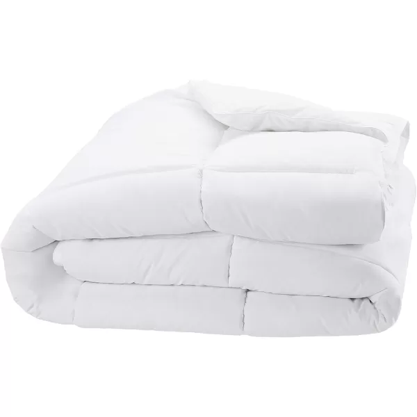 Amazon Basics Down Alternative Bedding Comforter Duvet Insert FullQueen White LightKing Warm