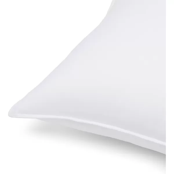 Amazon Basics Down Alternative Pillows Soft Density For Stomach and Back Sleepers Standard Pack of 2 White 26 in L x 20 in WKing Pack of 2 Soft