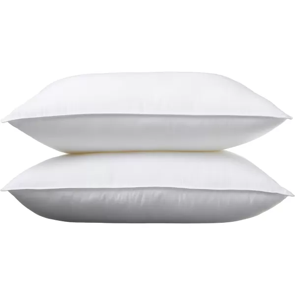 Amazon Basics Down Alternative Pillows Soft Density For Stomach and Back Sleepers Standard Pack of 2 White 26 in L x 20 in WStandard Pack of 2 Medium