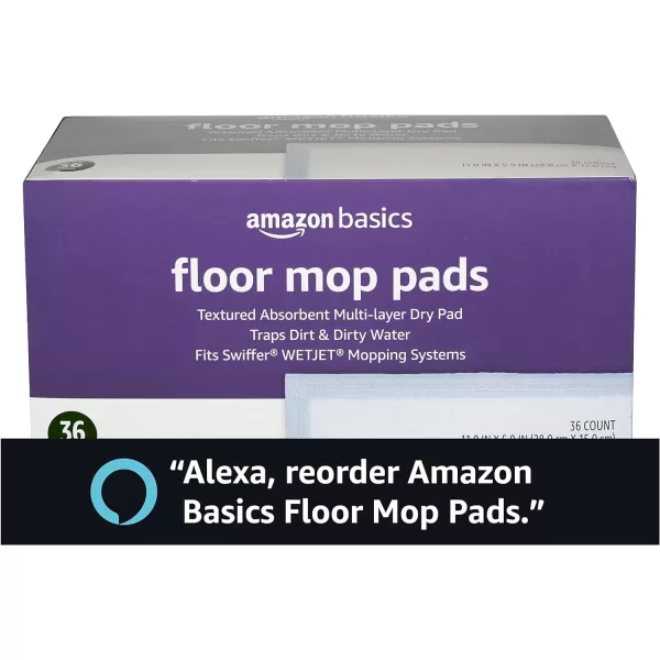 Amazon Basics Dry Floor Mop Pads 11 x 59 36 Count Previously SolimoAmazon Basics Dry Floor Mop Pads 11 x 59 36 Count Previously Solimo