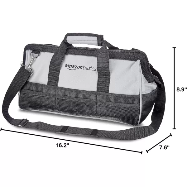 Amazon Basics Durable WearResistant Base Tool Small Standard Bag with Strap 12 Inch Black amp GrayLarge Standard Bag
