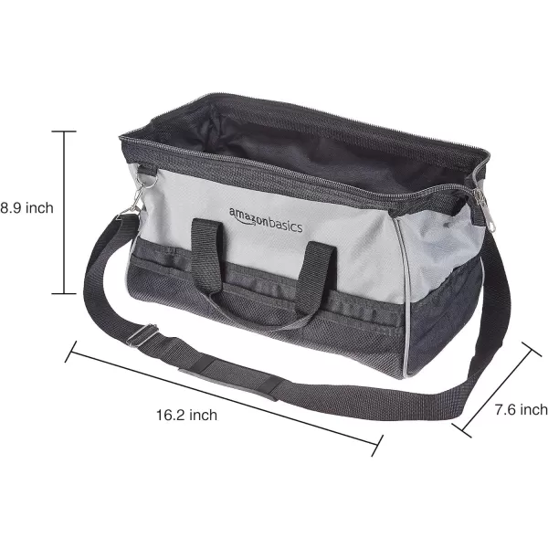 Amazon Basics Durable WearResistant Base Tool Small Standard Bag with Strap 12 Inch Black amp GrayLarge Standard Bag