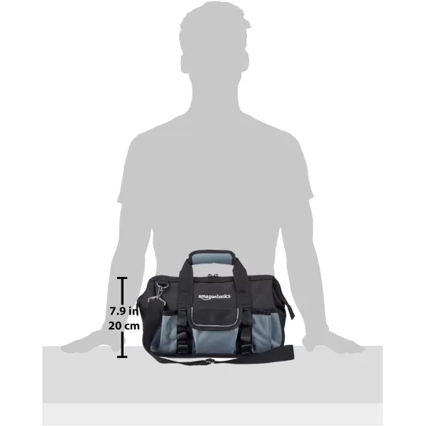 Amazon Basics Durable WearResistant Base Tool Small Standard Bag with Strap 12 Inch Black amp GraySmall Standard Bag