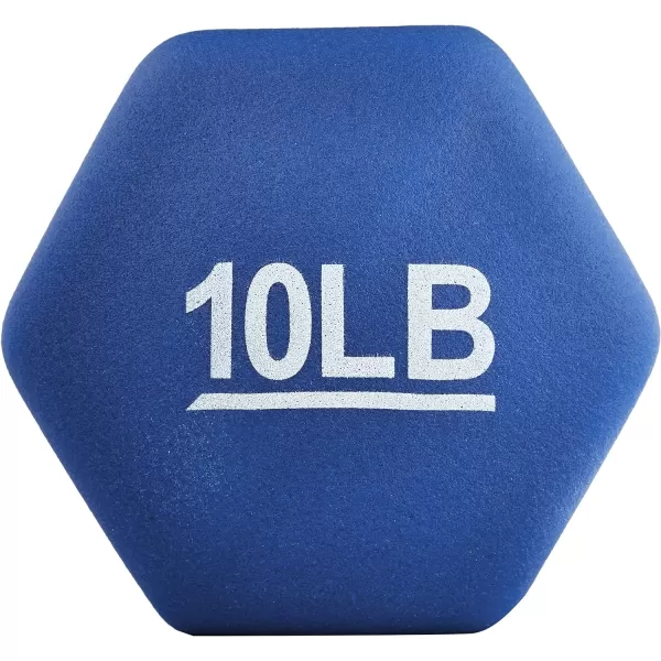 Amazon Basics Easy Grip Workout Dumbbell Neoprene Coated Various Sets and Weights available10Pound Pair