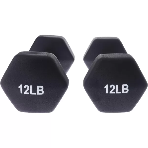 Amazon Basics Easy Grip Workout Dumbbell Neoprene Coated Various Sets and Weights available12Pound Pair