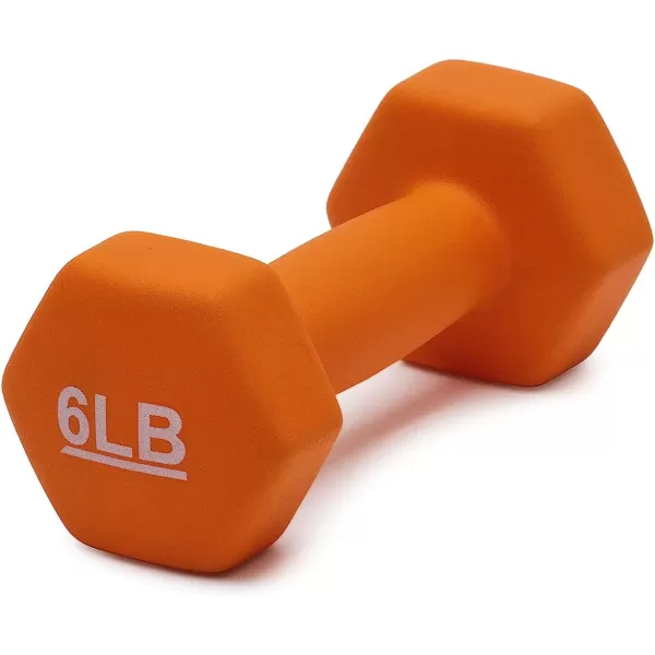 Amazon Basics Easy Grip Workout Dumbbell Neoprene Coated Various Sets and Weights available6Pound Pair