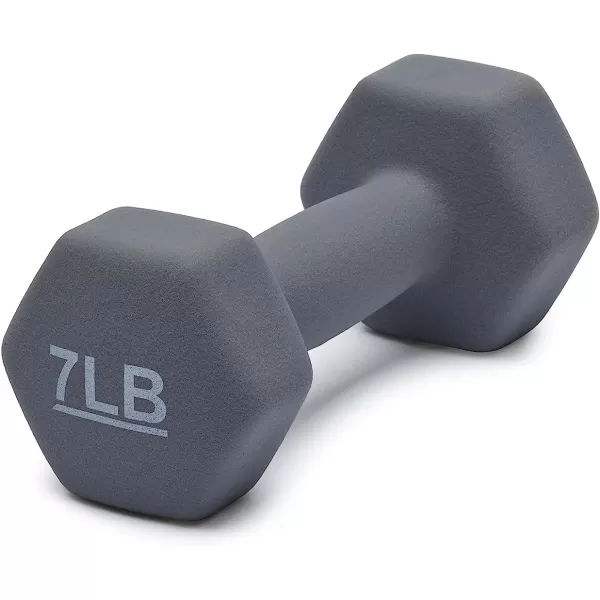 Amazon Basics Easy Grip Workout Dumbbell Neoprene Coated Various Sets and Weights available7Pound Pair