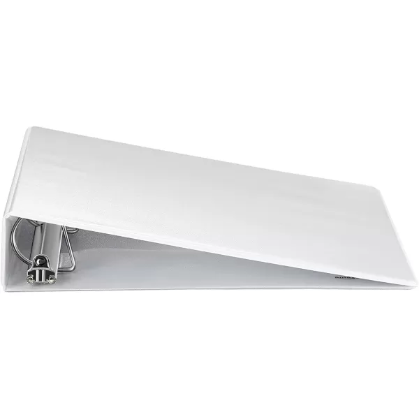 Amazon Basics Economy 3 Ring Binder Showcase View Binder with 3 Inch DRing 2Pack White15inch 4Pack