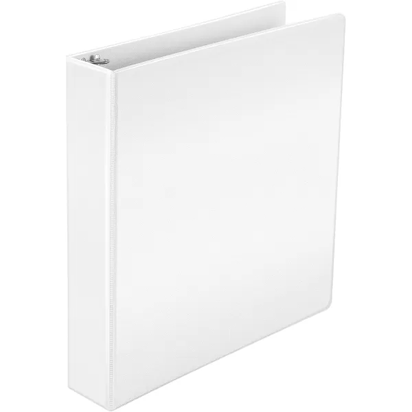 Amazon Basics Economy 3 Ring Binder Showcase View Binder with 3 Inch DRing 2Pack White15inch 4Pack