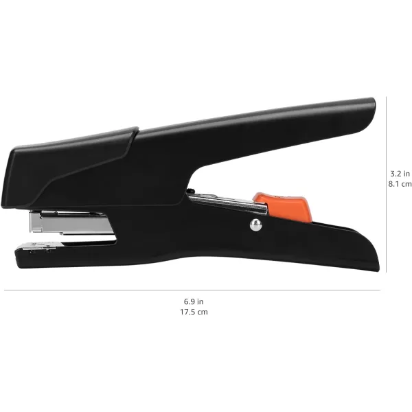 Amazon Basics Effortless Hand Held Plier Stapler 25 Sheet Capacity BlackAmazon Basics Effortless Hand Held Plier Stapler 25 Sheet Capacity Black