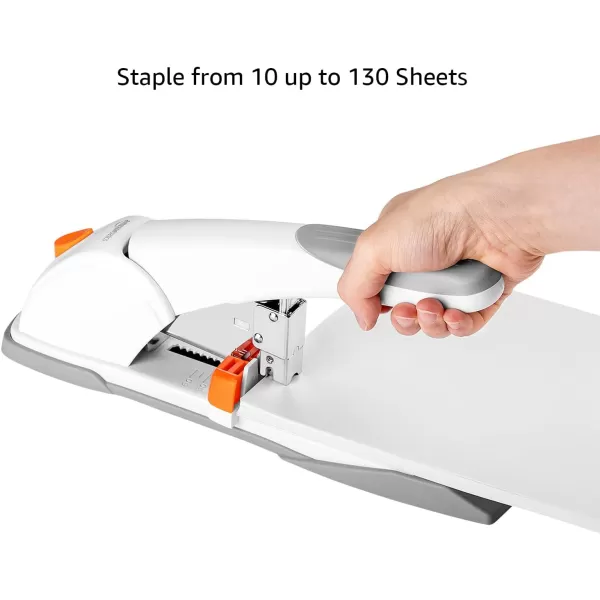 Amazon Basics Effortless Heavy Duty Stapler 210 Sheets High Capacity Large Office Stapler with 1000 Staples Black130 Sheets Standard Stapler