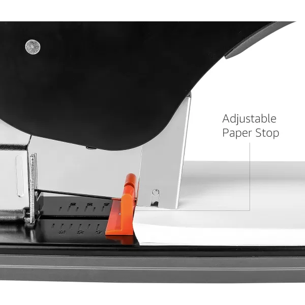 Amazon Basics Effortless Heavy Duty Stapler 210 Sheets High Capacity Large Office Stapler with 1000 Staples Black210 Sheets Effortless Stapler