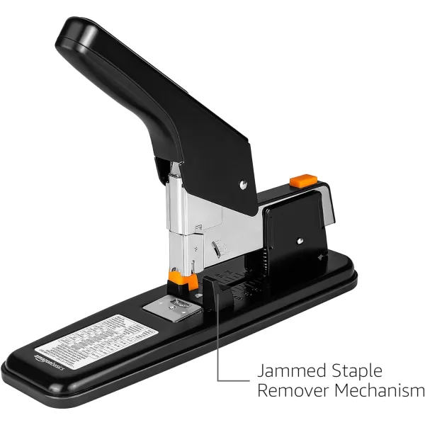 Amazon Basics Effortless Heavy Duty Stapler 210 Sheets High Capacity Large Office Stapler with 1000 Staples Black210 Sheets Standard Stapler