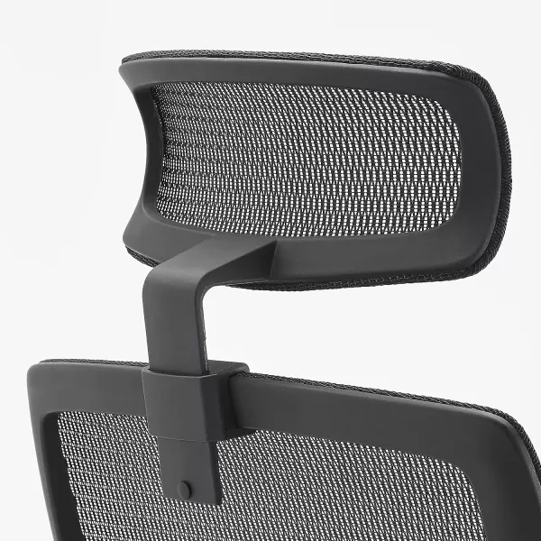 Amazon Basics Ergonomic Adjustable HighBack Chair with FlipUp Arms and Headrest Contoured Mesh Seat  Black 255D x 2625W x 4925HBlack