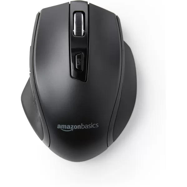 Amazon Basics Ergonomic Wireless PC Mouse  DPI adjustable  BlackBlack