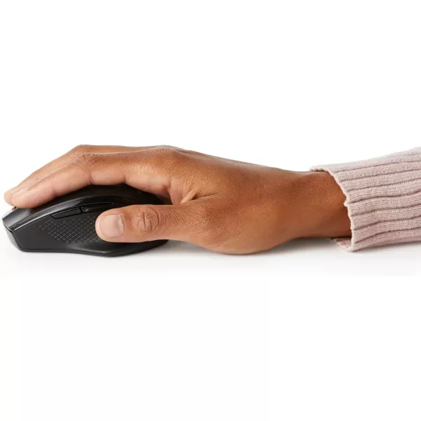 Amazon Basics Ergonomic Wireless PC Mouse  DPI adjustable  BlackBlack