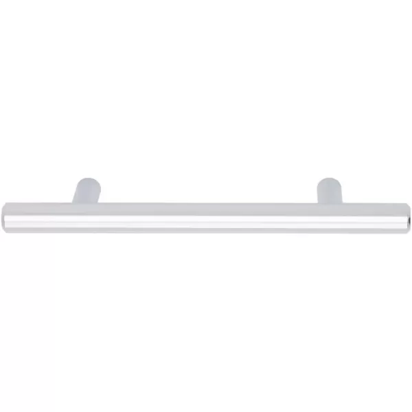 Amazon Basics Euro Bar Cabinet Handle 12inch Diameter 538inch Length 3inch Hole Center Satin Nickel 10Pack613 in Length 375 in Hole Center Polished Chrome
