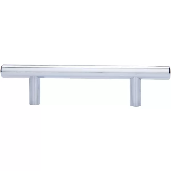 Amazon Basics Euro Bar Cabinet Handle 12inch Diameter 538inch Length 3inch Hole Center Satin Nickel 10Pack613 in Length 375 in Hole Center Polished Chrome