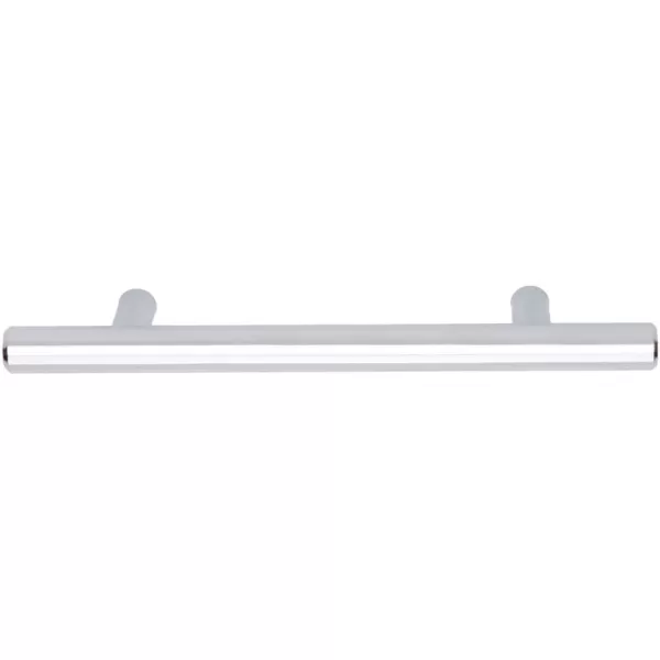 Amazon Basics Euro Bar Cabinet Handle 12inch Diameter 538inch Length 3inch Hole Center Satin Nickel 10Pack638 in Length 4 in Hole Center Polished Chrome