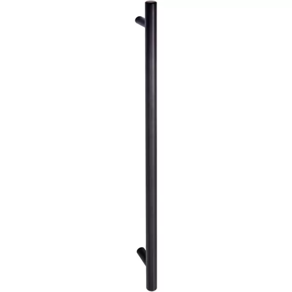 Amazon Basics Euro Bar Cabinet Handle 12inch Diameter 538inch Length 3inch Hole Center Satin Nickel 50Pack15 in Length 1263 in Hole Center Flat Black