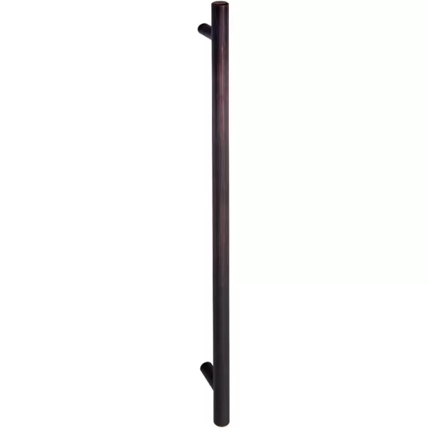 Amazon Basics Euro Bar Cabinet Handle 12inch Diameter 538inch Length 3inch Hole Center Satin Nickel 50Pack15 in Length 1263 in Hole Center Oil Rubbed Bronze