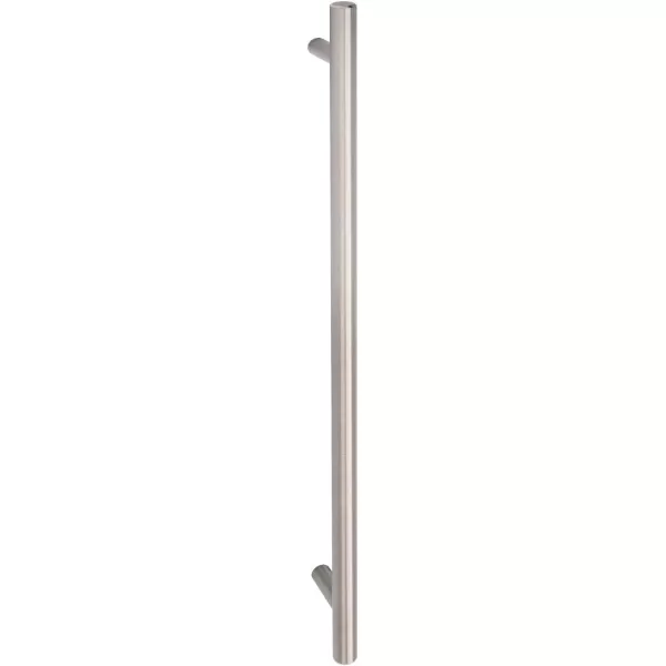 Amazon Basics Euro Bar Cabinet Handle 12inch Diameter 538inch Length 3inch Hole Center Satin Nickel 50Pack15 in Length 1263 in Hole Center Satin Nickel