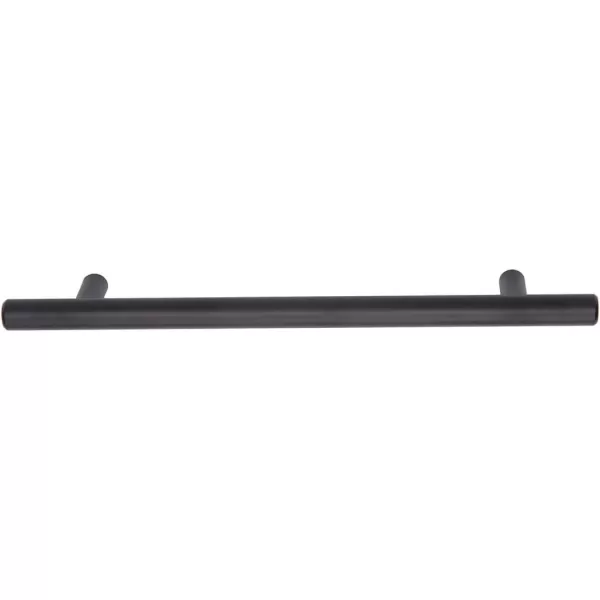 Amazon Basics Euro Bar Cabinet Handle 12inch Diameter 538inch Length 3inch Hole Center Satin Nickel 50Pack869 in Length 631 in Hole Center Flat Black