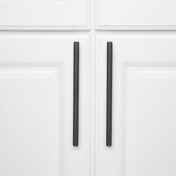 Amazon Basics Euro Bar Cabinet Handle 12inch Diameter 538inch Length 3inch Hole Center Satin Nickel 50Pack869 in Length 631 in Hole Center Oil Rubbed Bronze