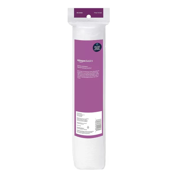 Amazon Basics Exfoliating Cotton Round 600 Count 6 Packs of 100 Previously Solimo600 Count Pack of 6