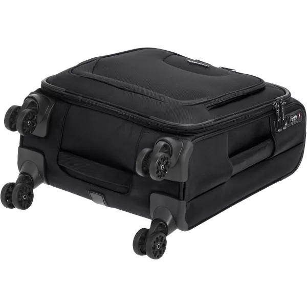 Amazon Basics Expandable Softside CarryOn Spinner Luggage Suitcase With TSA Lock And Wheels  23 Inch Black204Inch Black